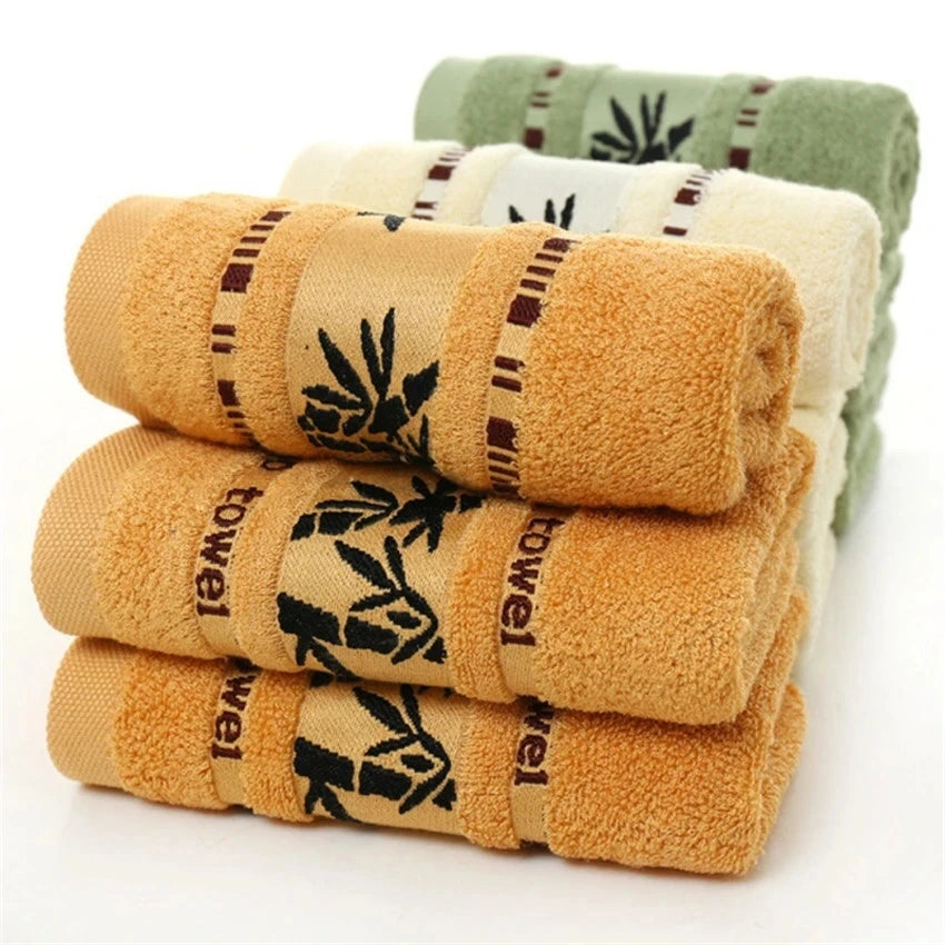 Set of 1/4/6 Bamboo Fiber Towels Sets Home Bath Towels Adults Face Towel Thick Absorbent Luxury Bathroom Towels Toalha De Praia