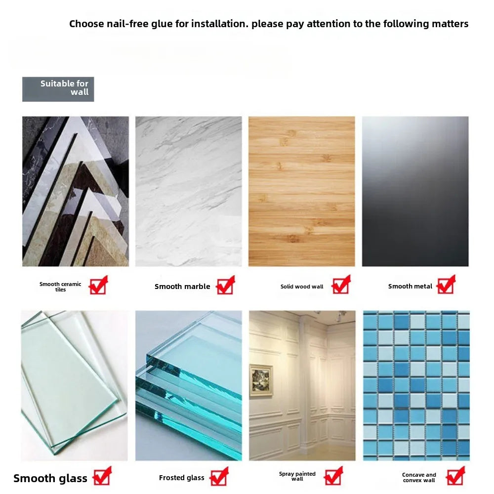 3/2/1 PCS Strong Adhesive No Drill Shower Shelf Storage Upgraded Waterproof Bathroom Organizer Shampoo & Towel Holder Wall Mount