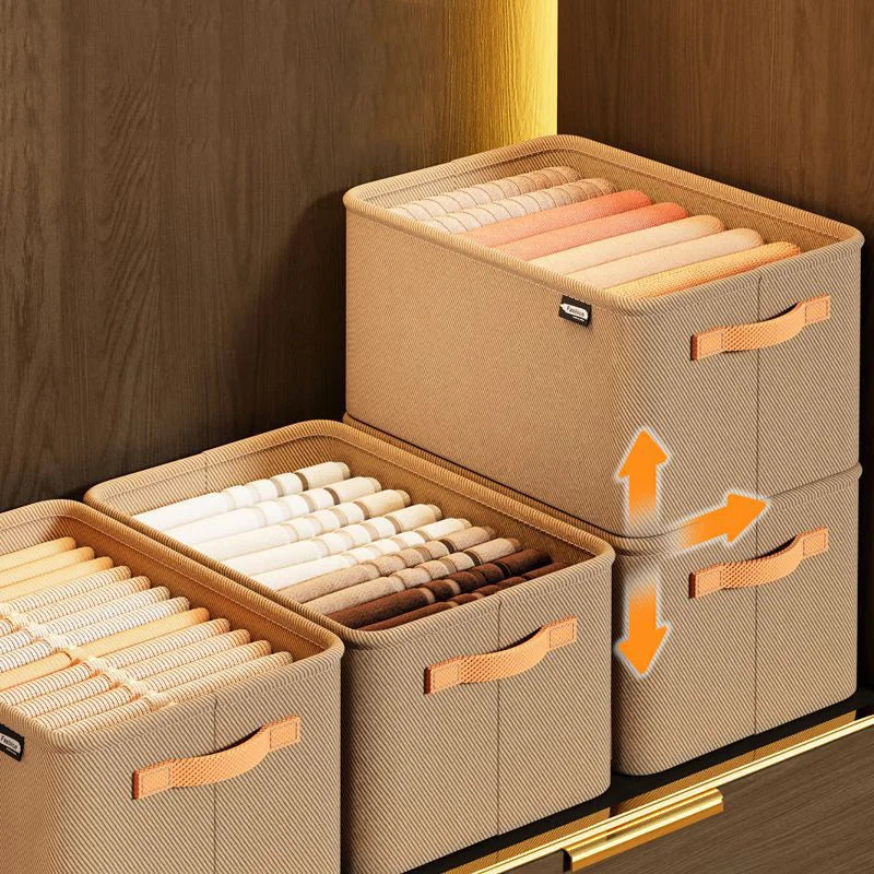 Closets Clothes Organizer Large Capacity Pants Jeans Storage Box Cabinet Drawers Underwear Socks T-Shirt Wardrobe Organizer