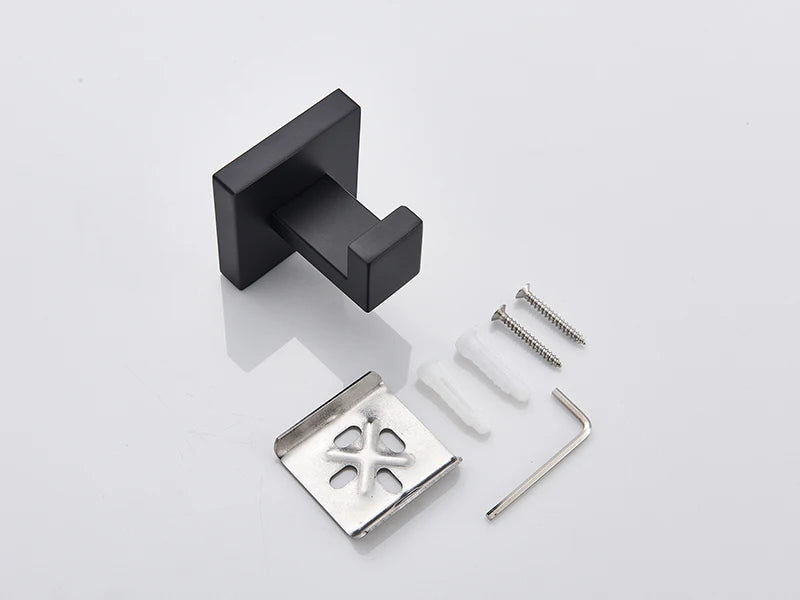 Gold Bathroom Hardware Set Wall-mounted Stainless Steel Clothes Hook Toilet Paper Holder Towel Bar Kitchen Facilities