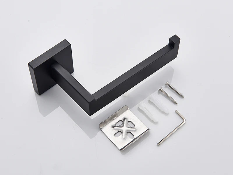 Gold Bathroom Hardware Set Wall-mounted Stainless Steel Clothes Hook Toilet Paper Holder Towel Bar Kitchen Facilities