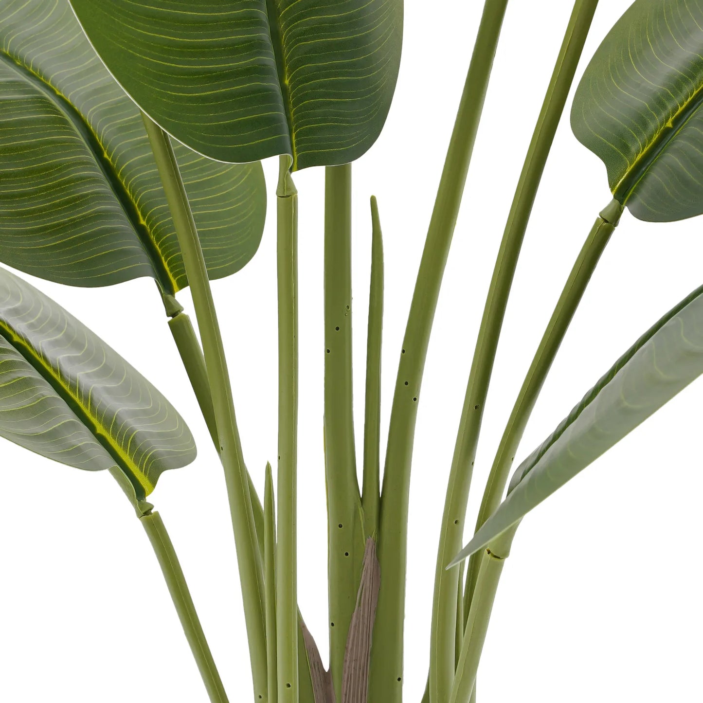 2Pcs Artificial Plants, Simulation Plants with Base, Fake Greenery Traveler Banana Leaf, Indoor Outdoor Home Office Decoration