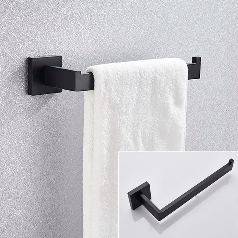Gold Bathroom Hardware Set Wall-mounted Stainless Steel Clothes Hook Toilet Paper Holder Towel Bar Kitchen Facilities