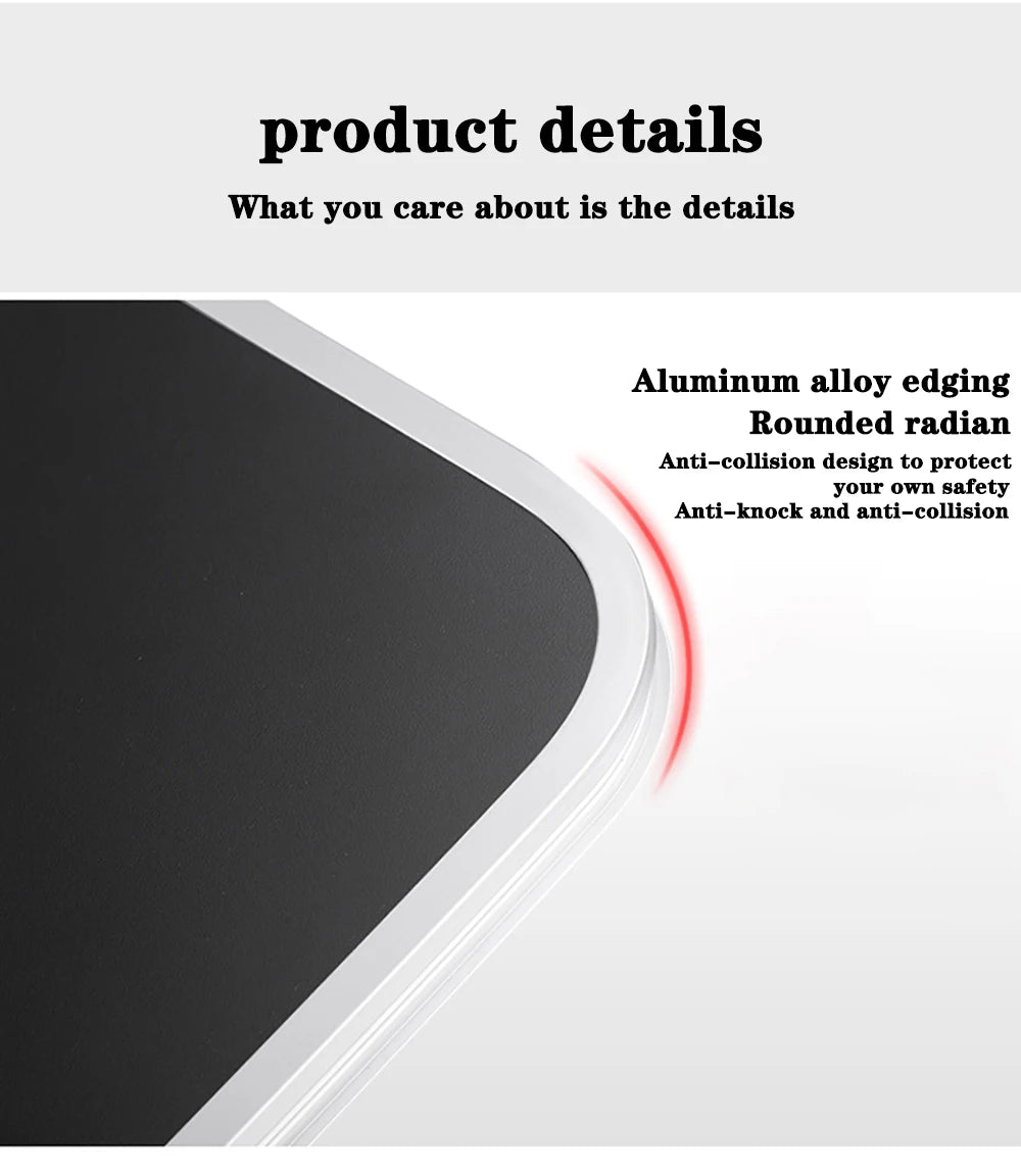 Adjustable Laptop Desk Stand Portable Aluminum Alloy Lapdesk For TV Bed Sofa PC Notebook With Mouse Pad Table Desk Stand Black