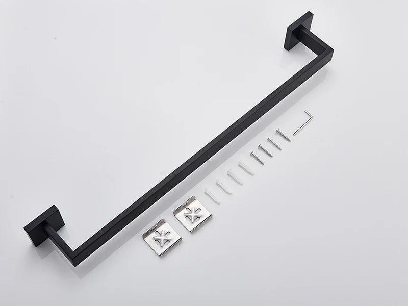 Gold Bathroom Hardware Set Wall-mounted Stainless Steel Clothes Hook Toilet Paper Holder Towel Bar Kitchen Facilities