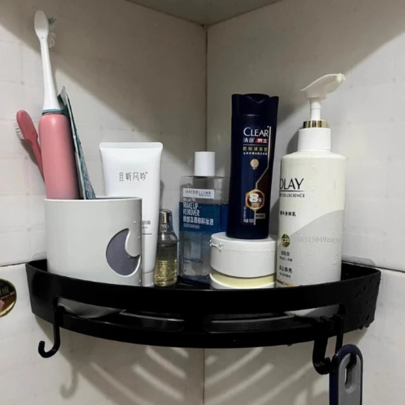 3/2/1 PCS Strong Adhesive No Drill Shower Shelf Storage Upgraded Waterproof Bathroom Organizer Shampoo & Towel Holder Wall Mount